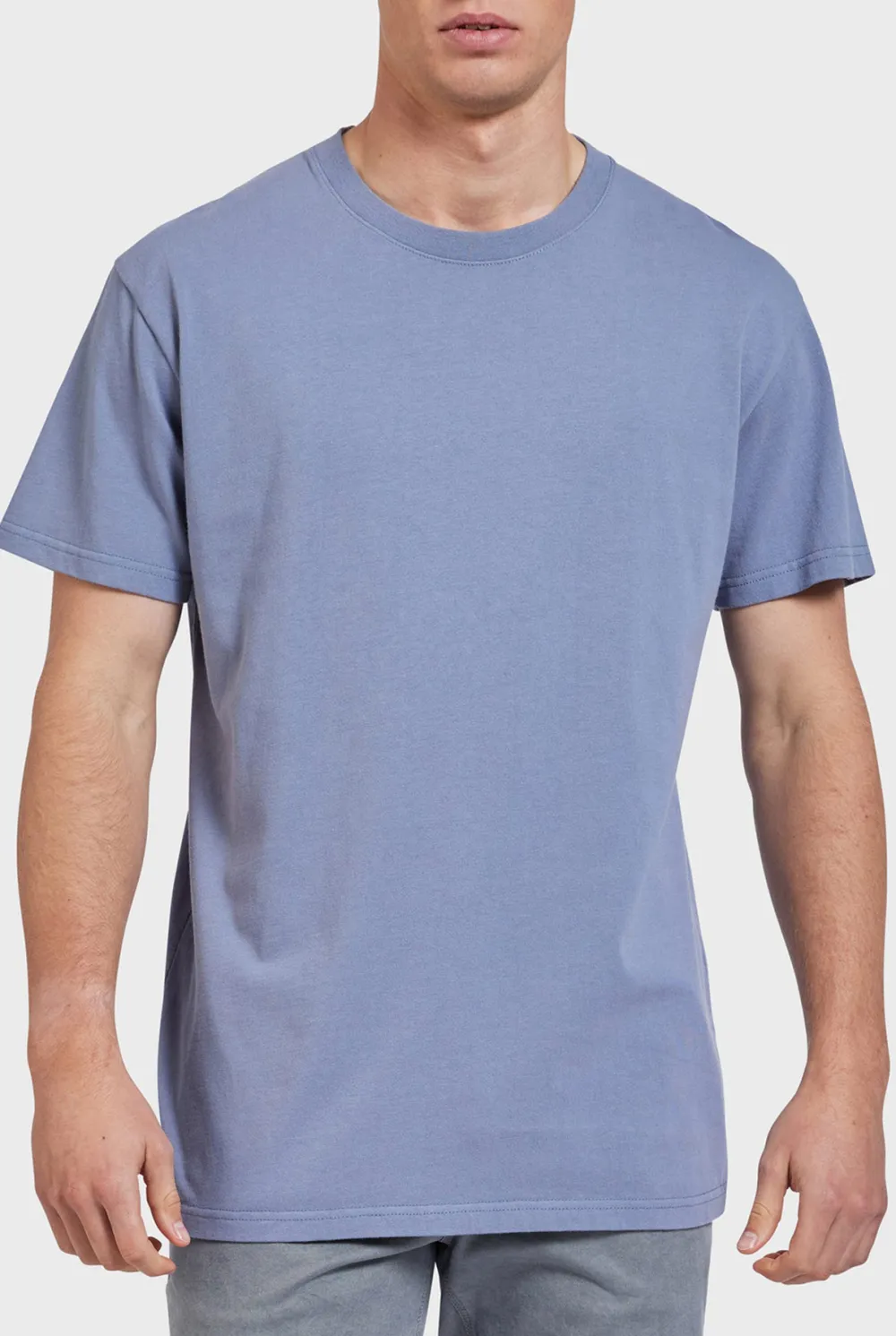 Short Sleeve Crew Neck Slub Tee
