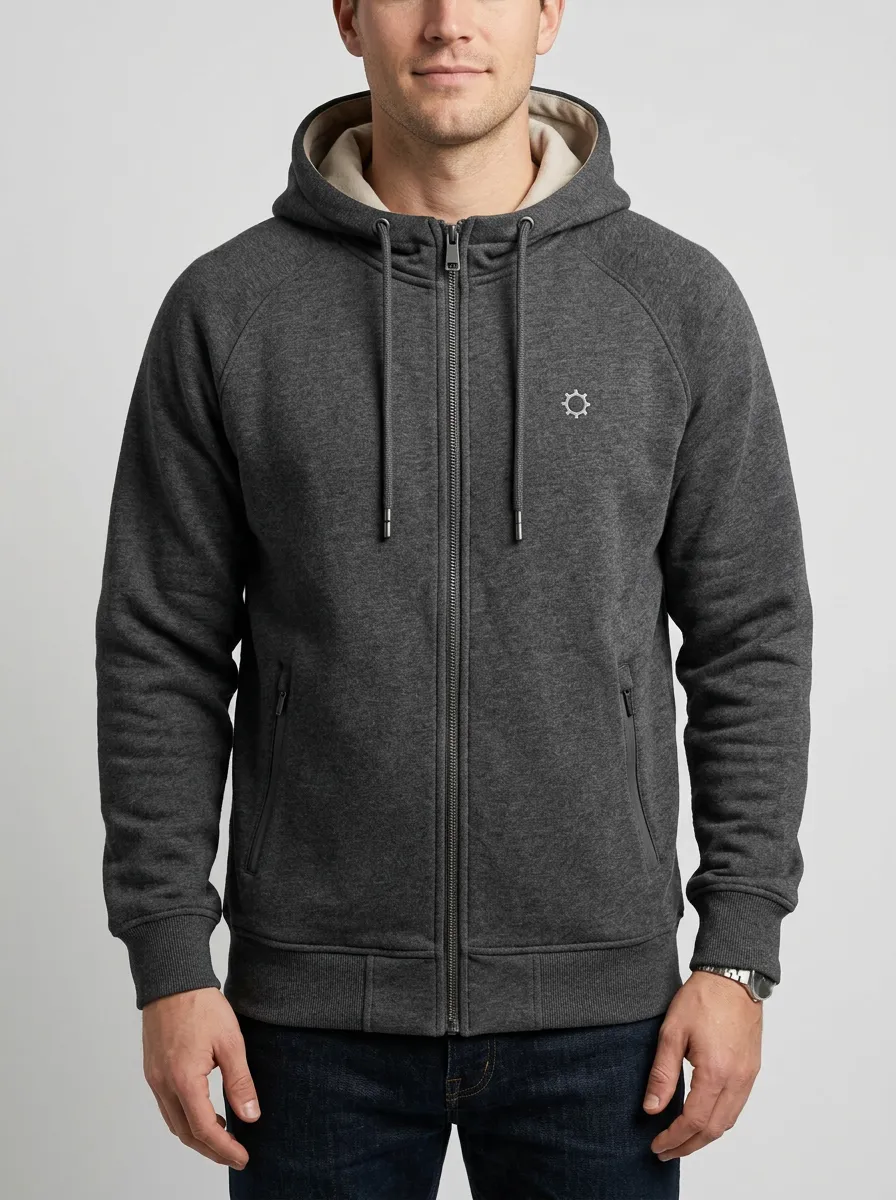 Active Minimalist Zip-Up Design Men's Sport Jacket