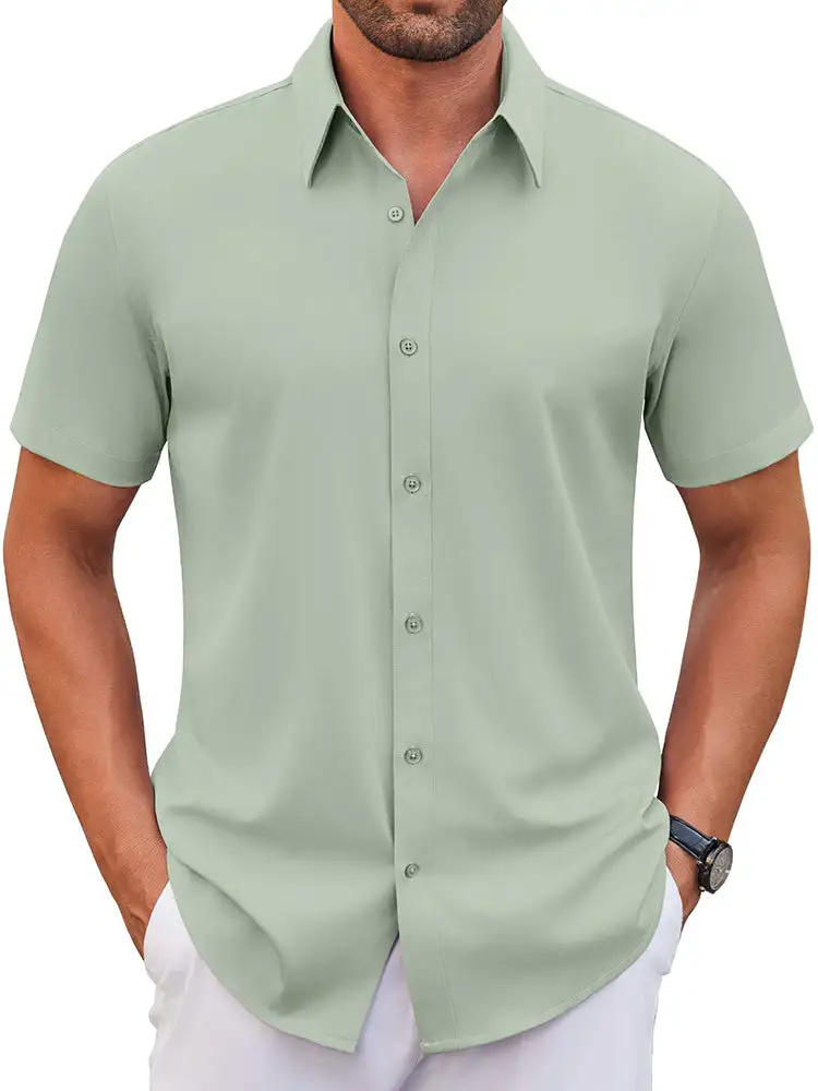 Casual Wrinkle Free Button Down Dress Shirt