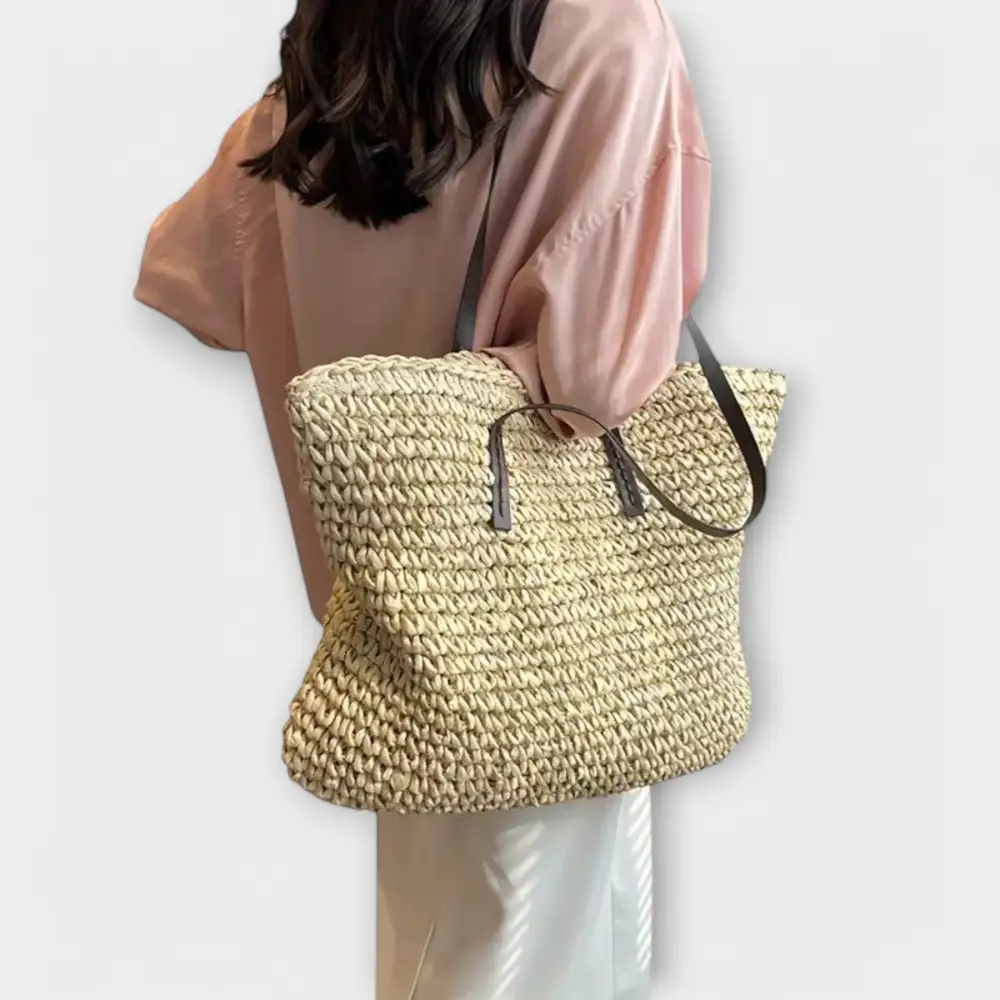 Woven Soft Grain Handbag