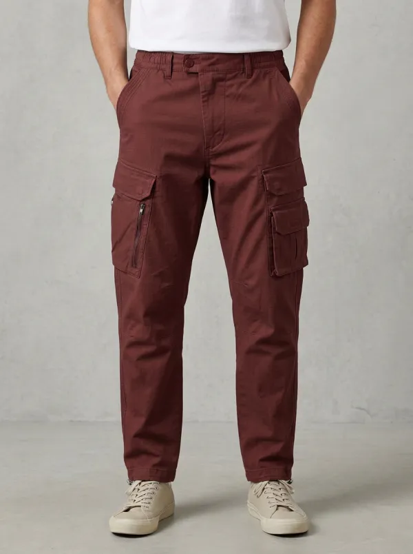 Men's Olive Green Multi-Pocket Tactical Cargo Pants