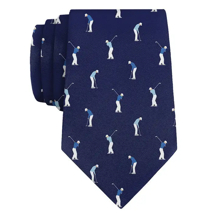 Refined Golf Motif Necktie