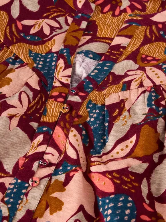 Art Graphic Longline Shirt