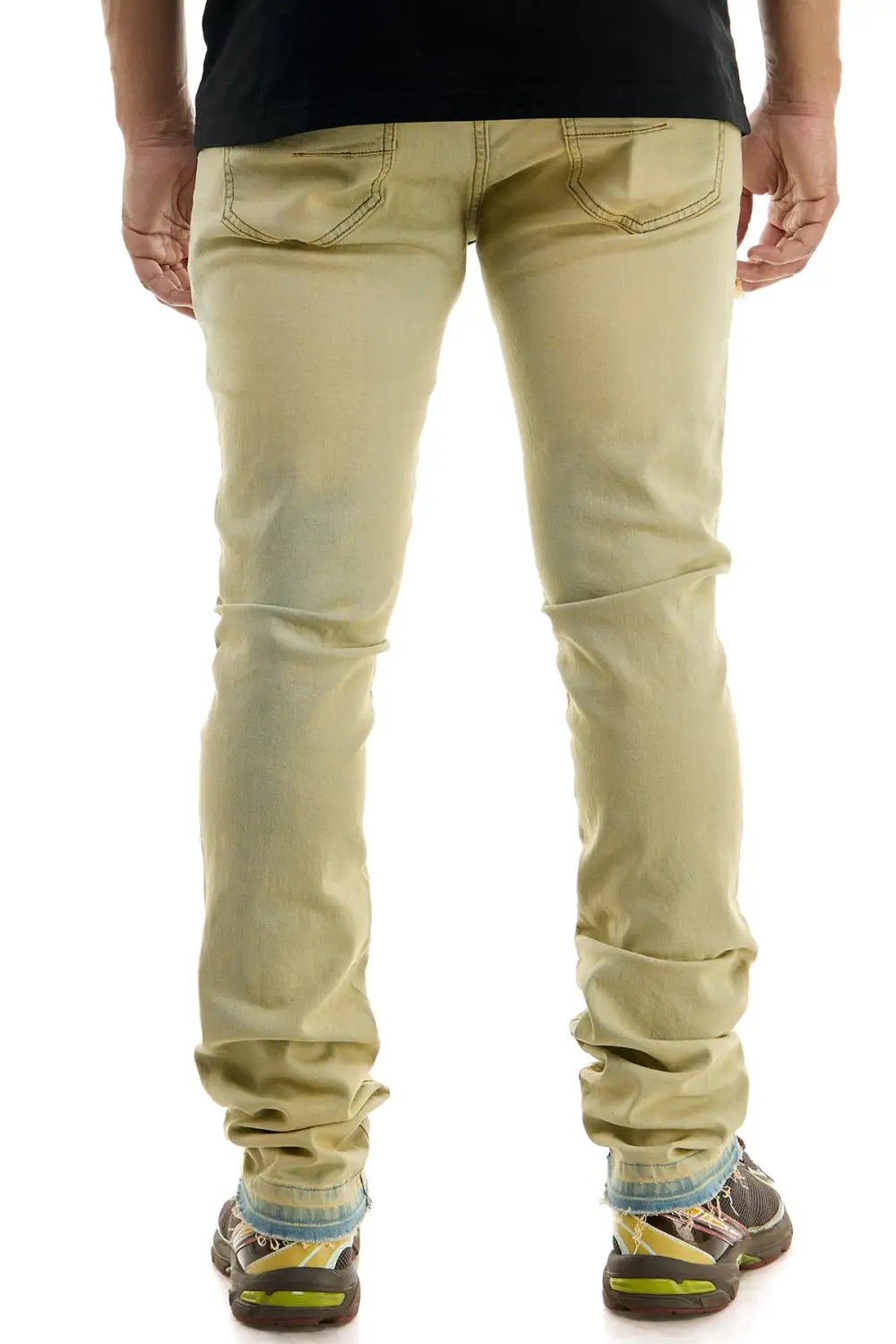Men's Skinny Stacked Distressed Jeans
