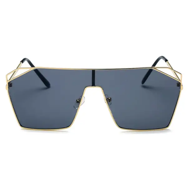 Braided Square Flat Top Frame Sunglasses