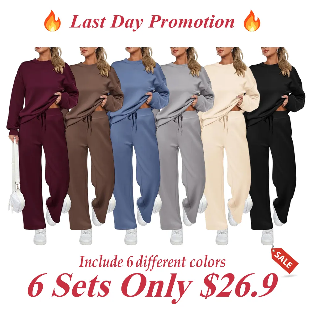 Women's long-sleeved pullover and trousers loungewear set