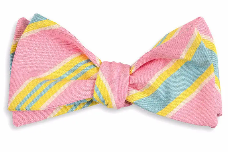Distinctive Dress Striped Bow Tie