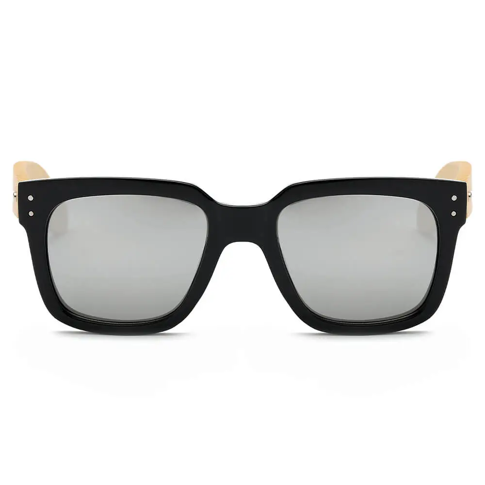 Terry Beaded Square Frame Sunglasses