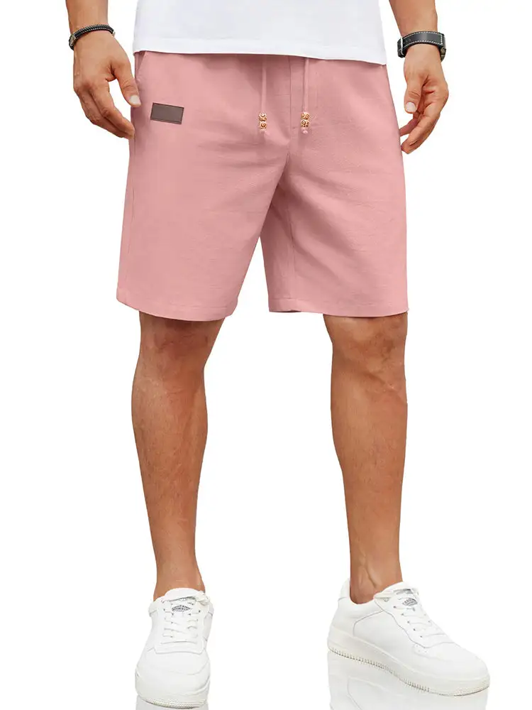 Men's Casual Linen Blend Casual Shorts