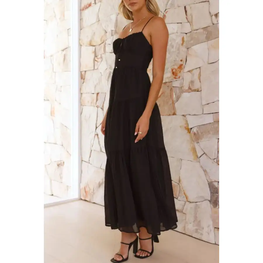 Ruched Smocked Back Cami Dress