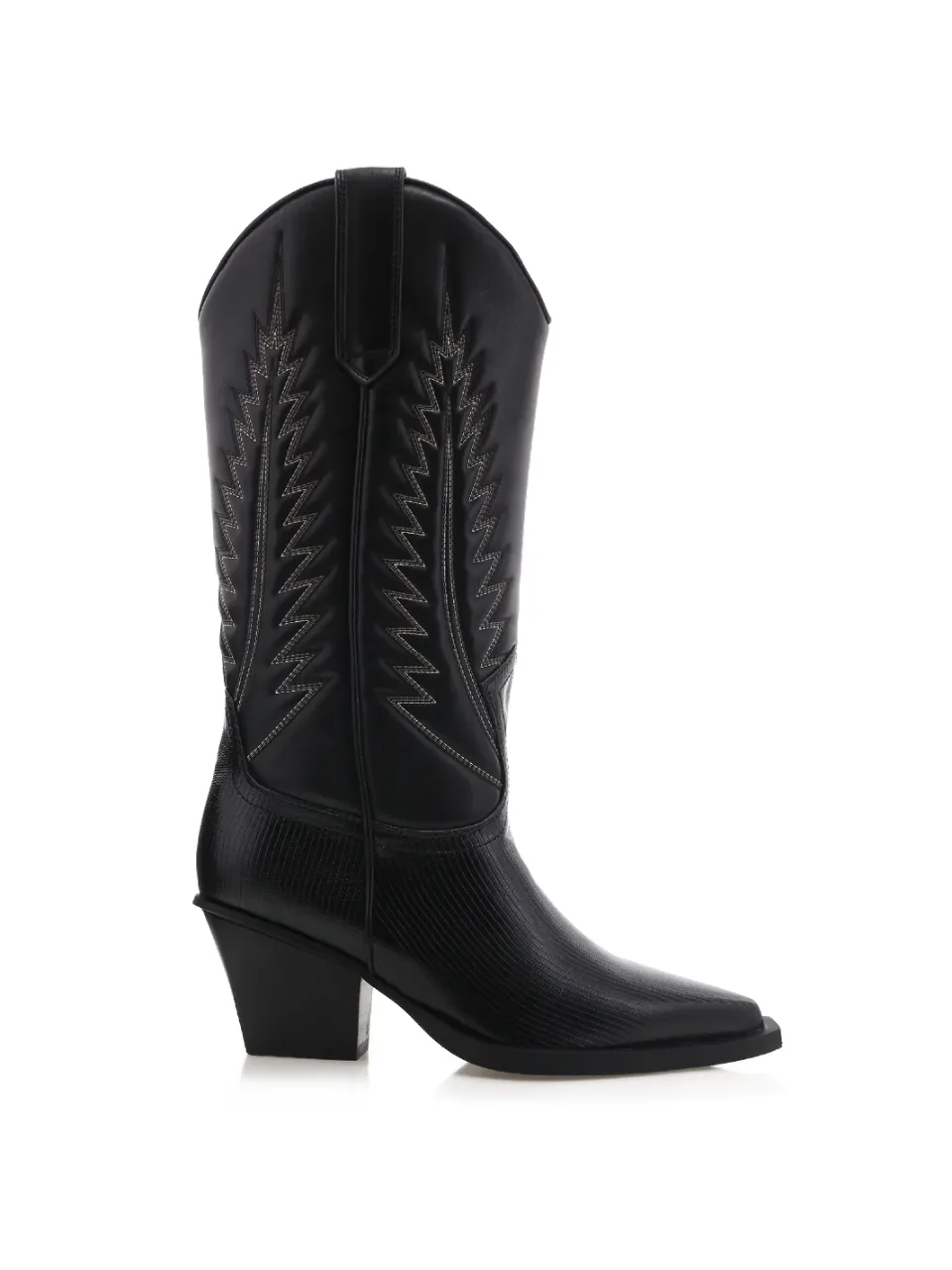 Classic Western Cowboy Pointed-Toe Knee-High Boots