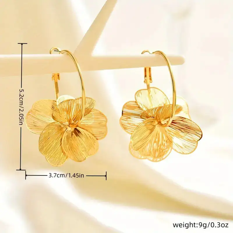 Petal Whisper Hoops