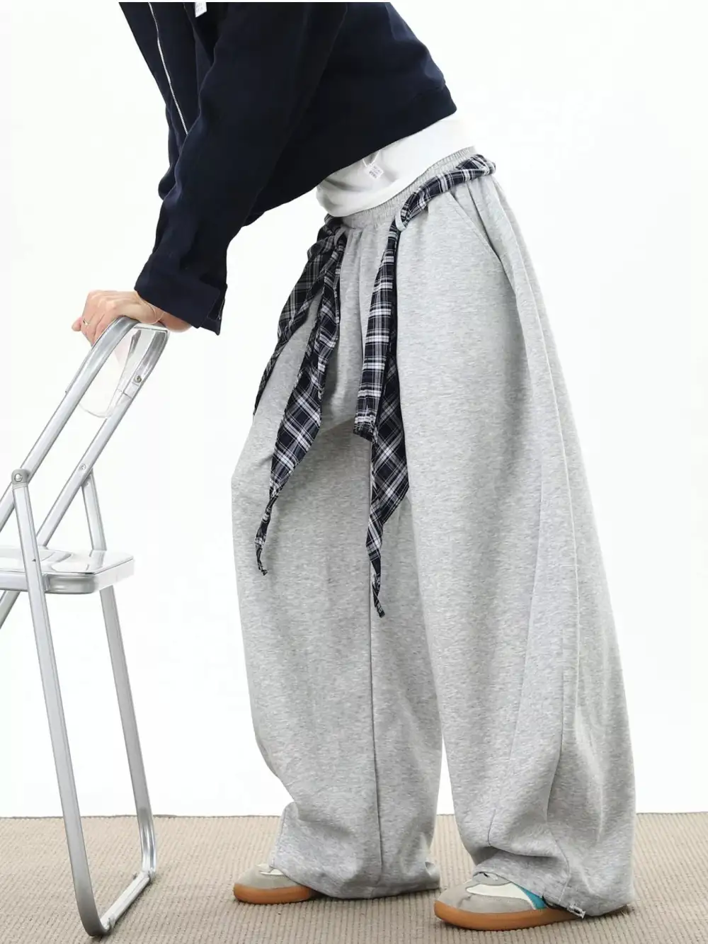 Refined Men's Plus Size Wide Leg Sweatpants