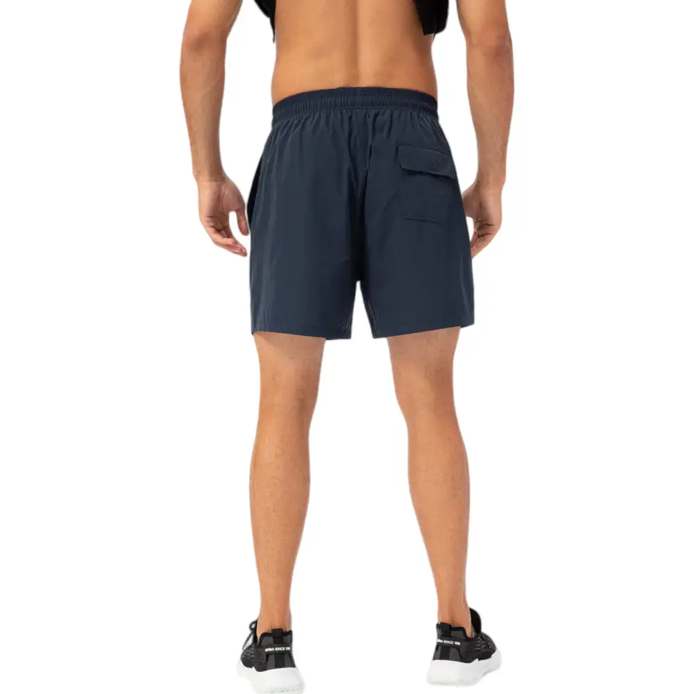 Relaxed Drawstring Elastic-Waist Side-Pocket Lightweight Men's Athletic Shorts