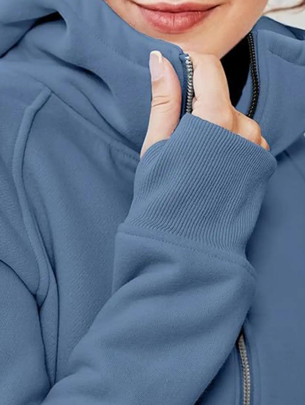 Hooded Short Fleece Sweatshirt Shorts