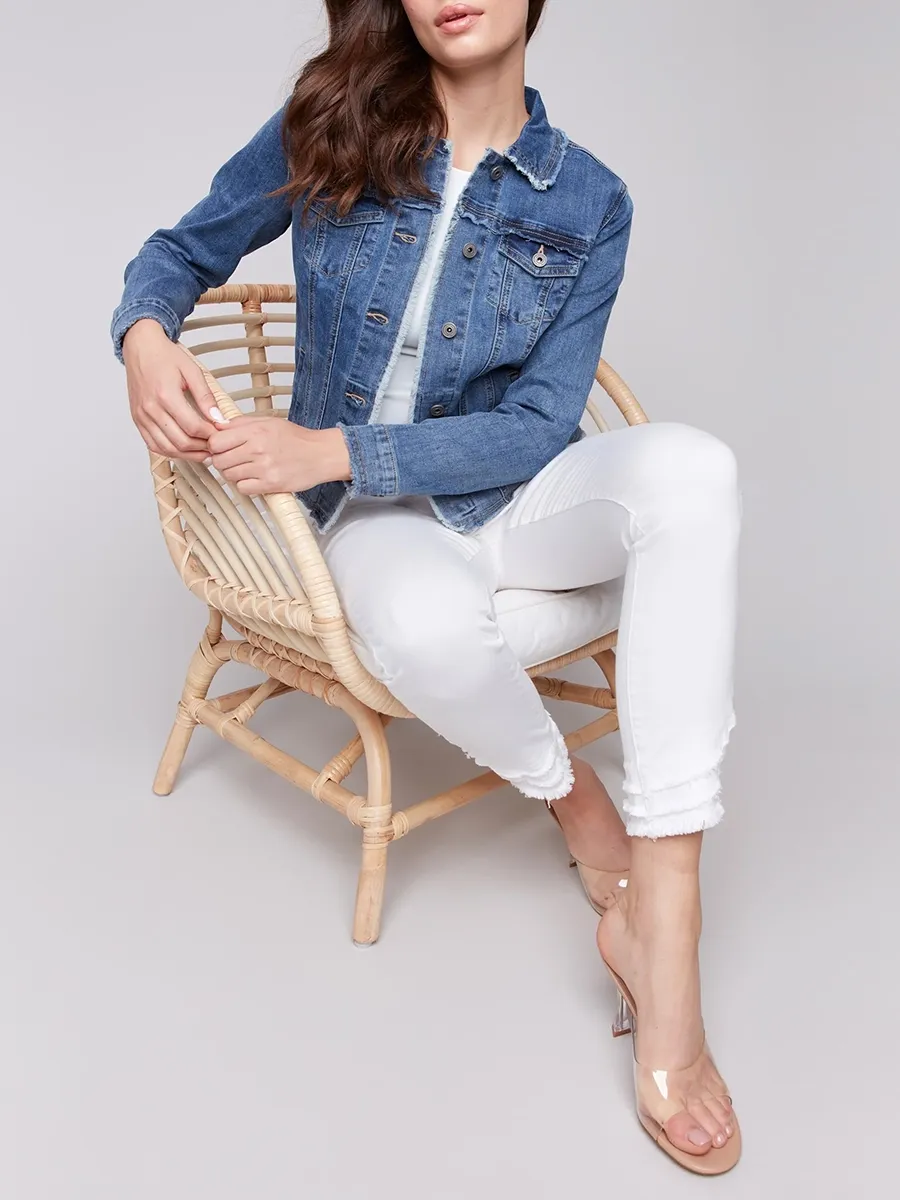 Women's Cotton Jacket With Multiple Pockets