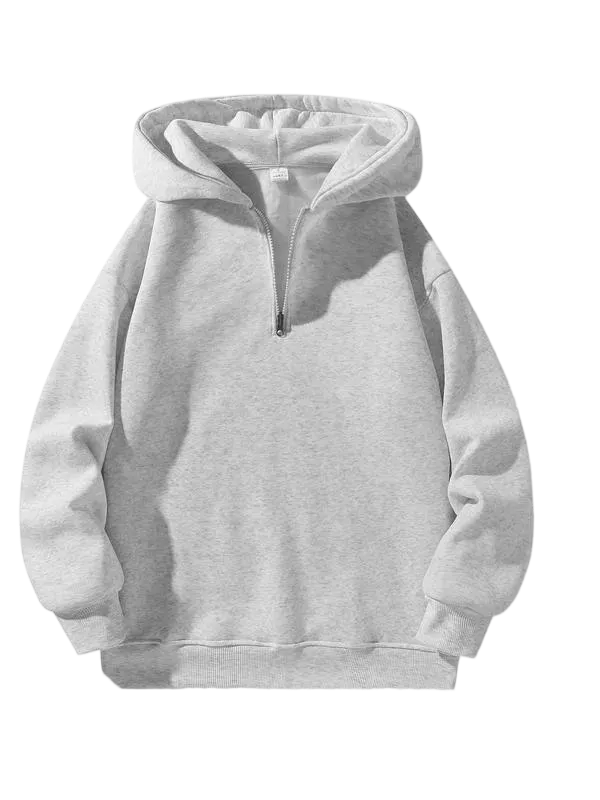 Men's regular fit solid color zip-up hoodie[CLEARANCE ONLY FOR TODAY]