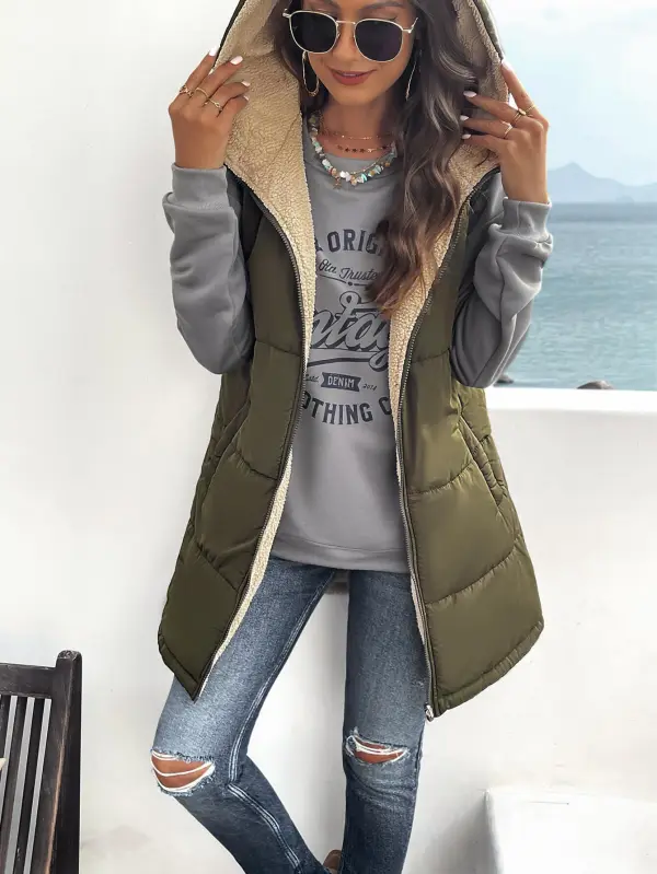 Classic Hooded Puffer Vest