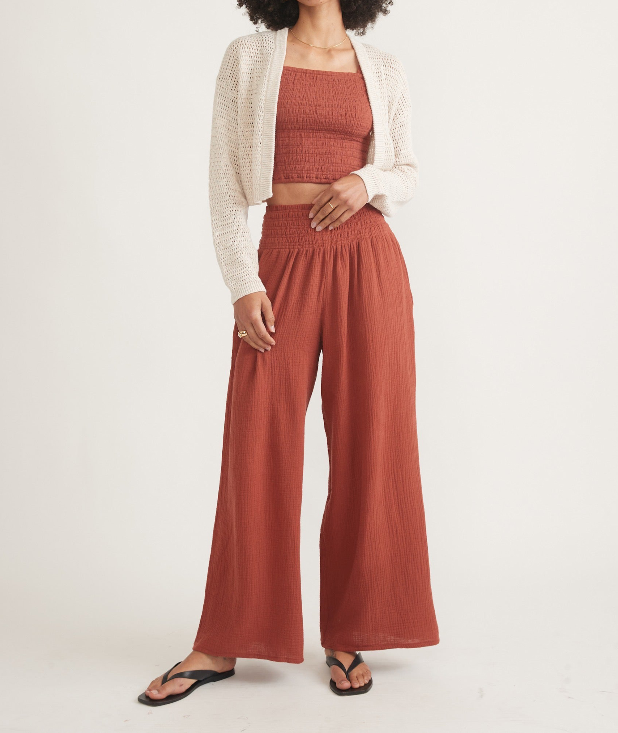 Longline Openwork Knit Cardigan