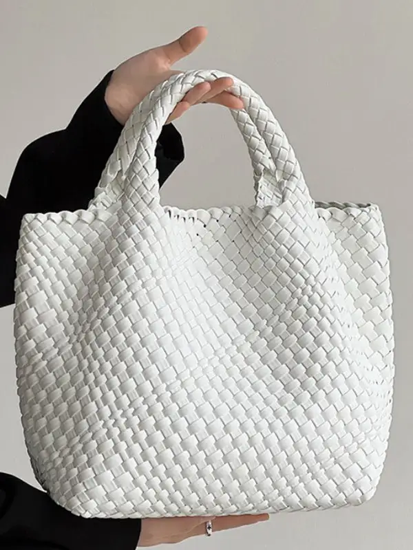 Polished Woven Vintage Shoulder Bag
