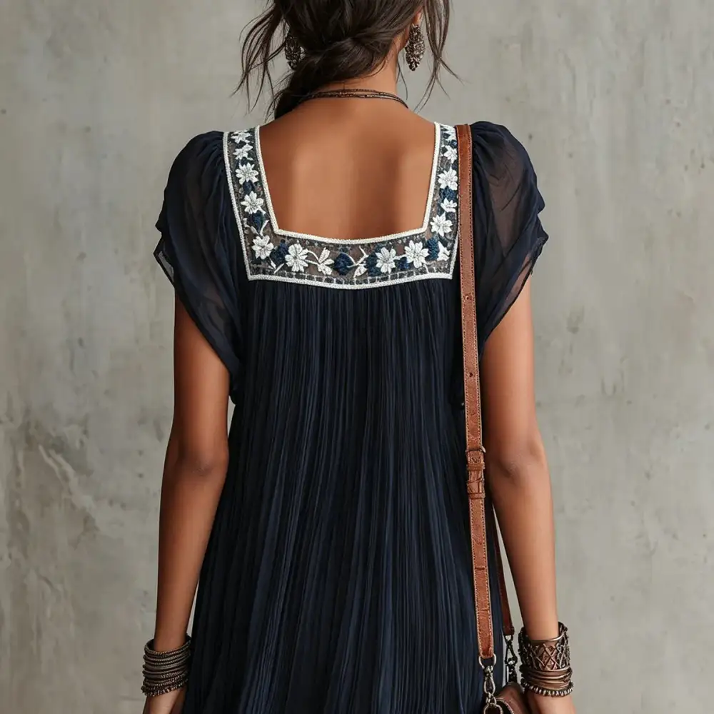 Loose Fitting Mini Dress