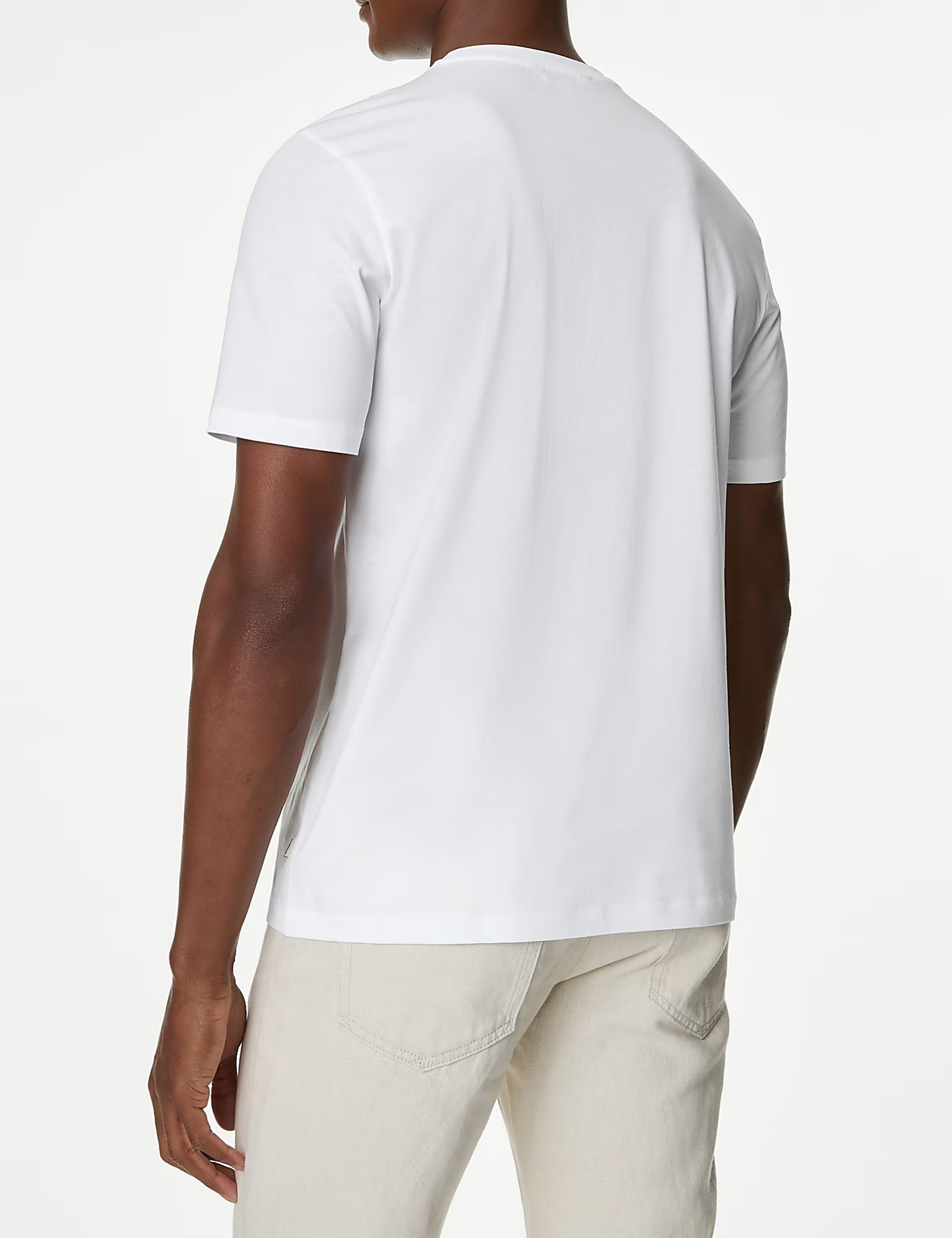 Solid Color Cotton T-shirt