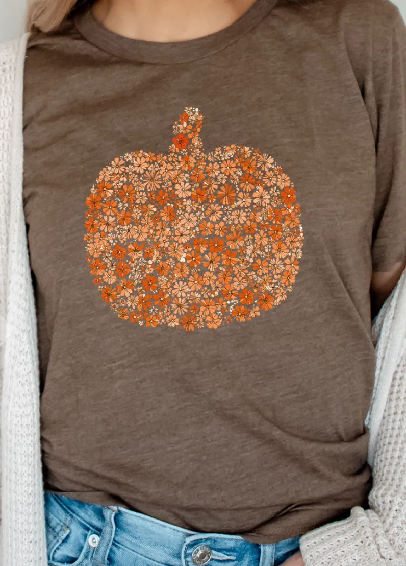 Floral Novelty Graphic Tee
