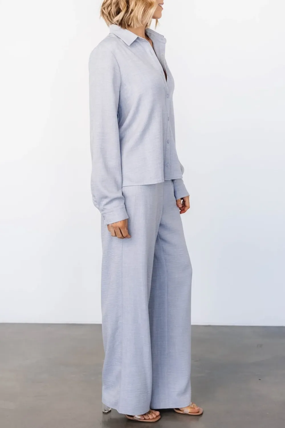 Soft And Comfortable Breathable  Blue Gray Pants