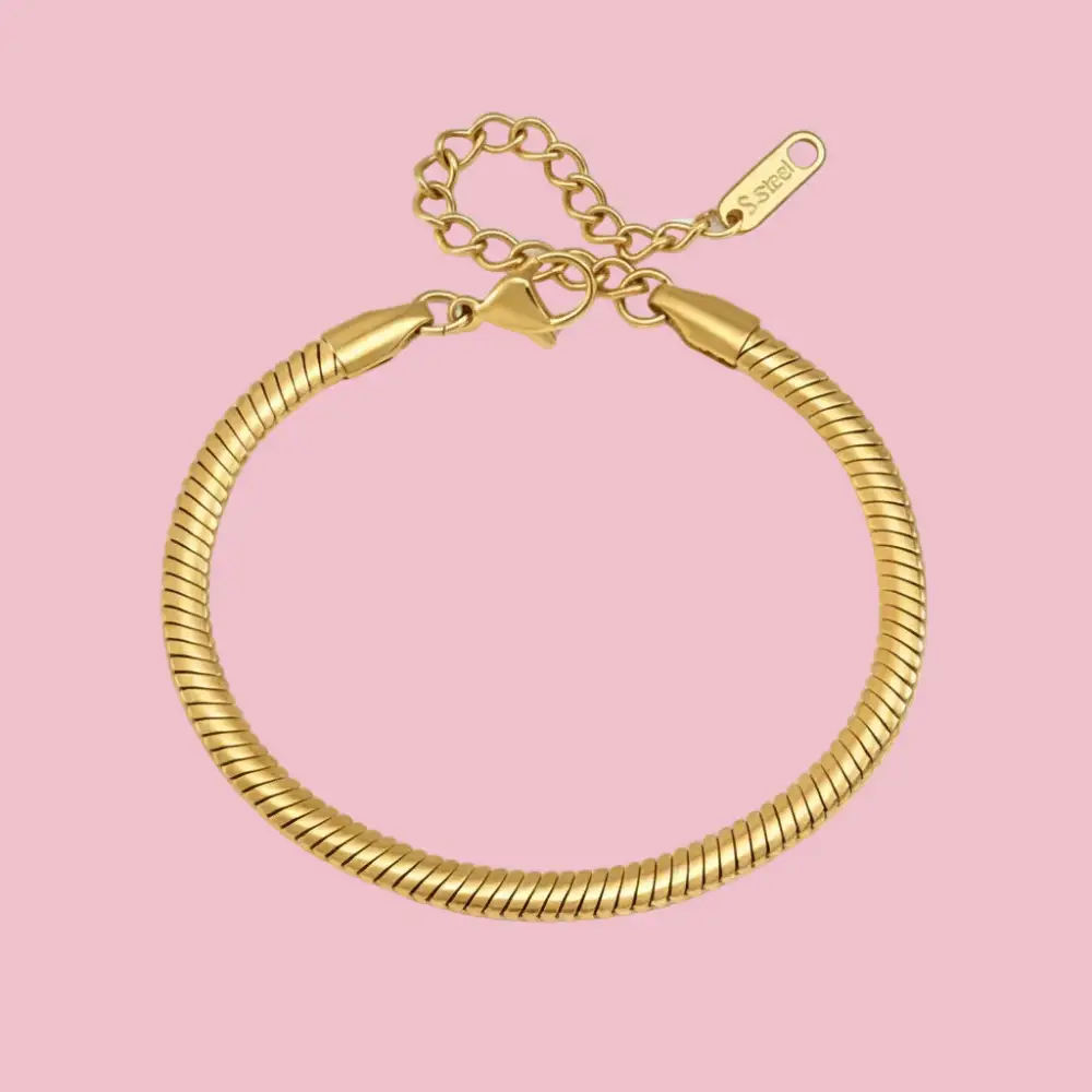 Flat Snake-Chain Bracelet
