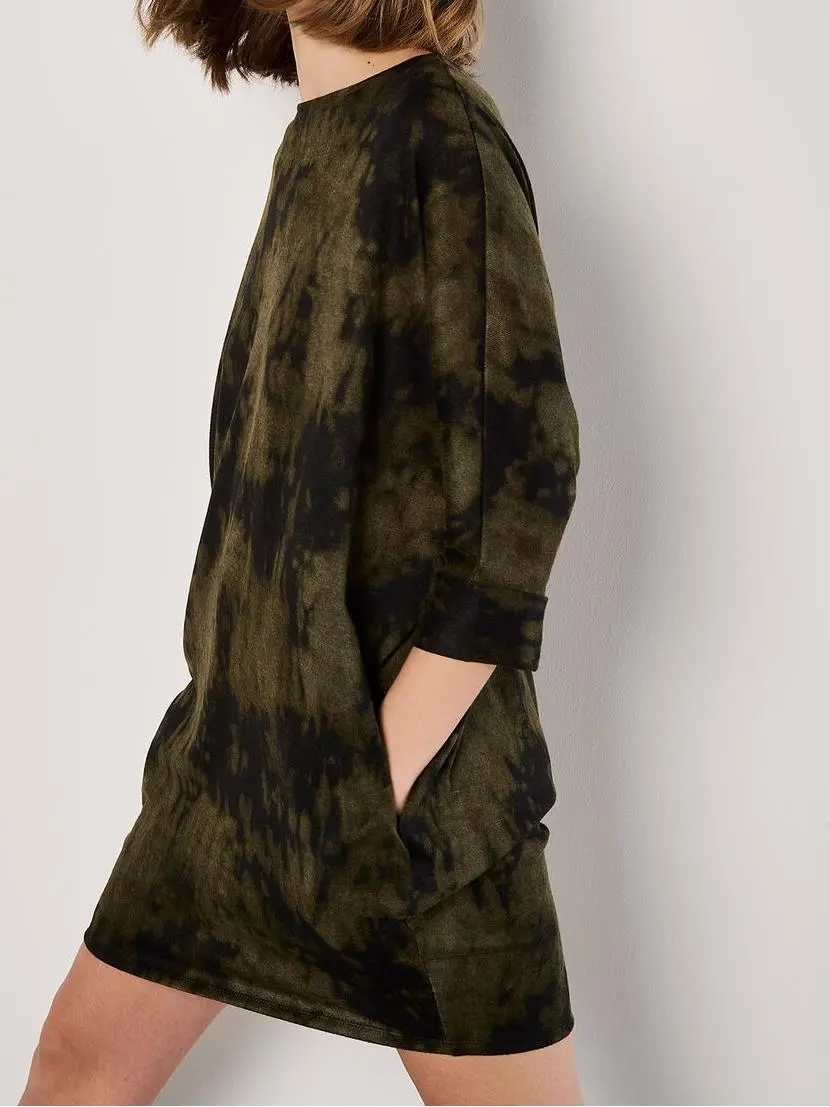 Tie Dye Knit Mini Dress