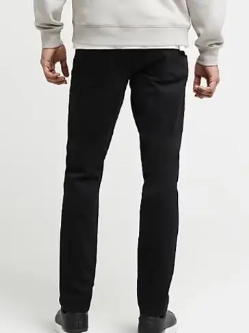 Men's Black Skinny Fashion Jeans