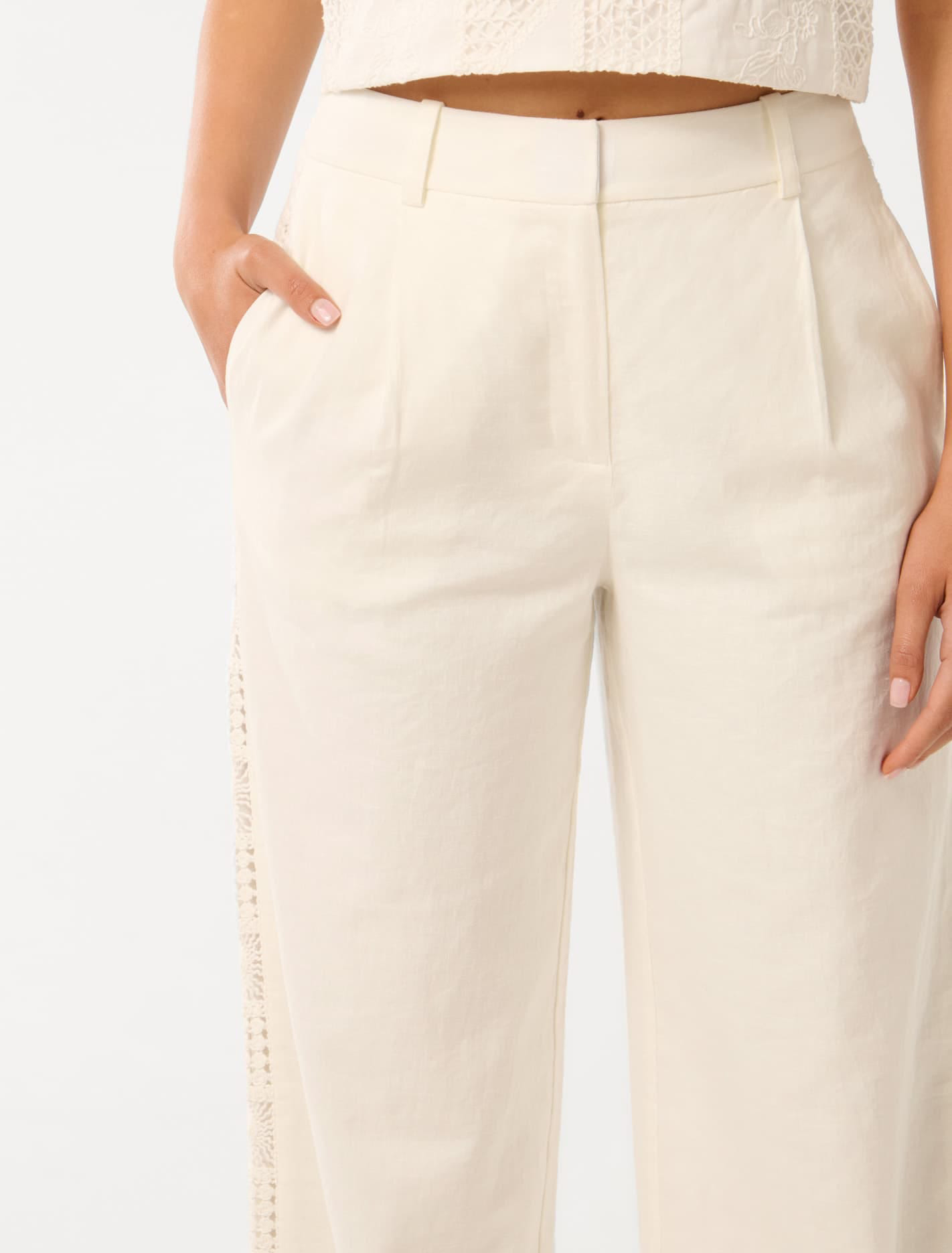 Crochet Wide-Leg Pants