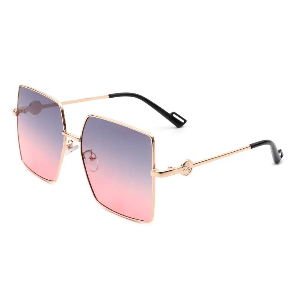 Sleek Square Flat Top Frame Sunglasses