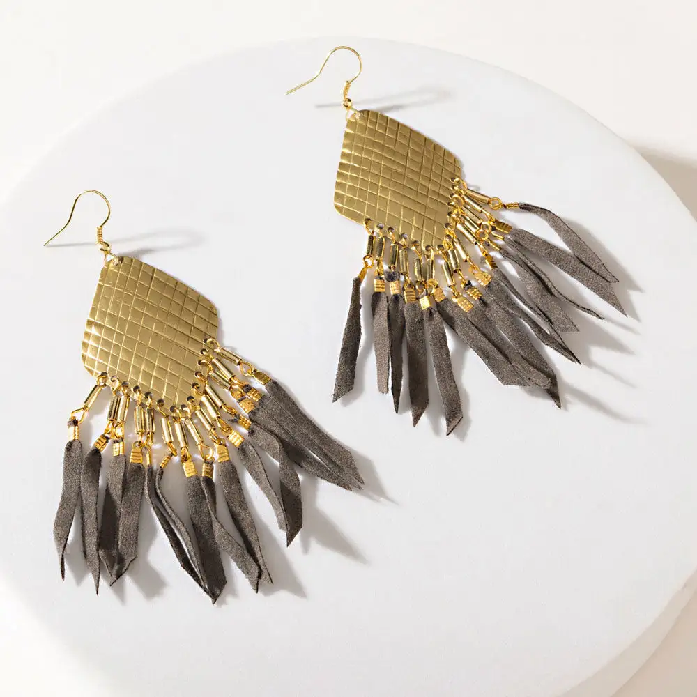 Flowing Graceful Artful Statement Earrings