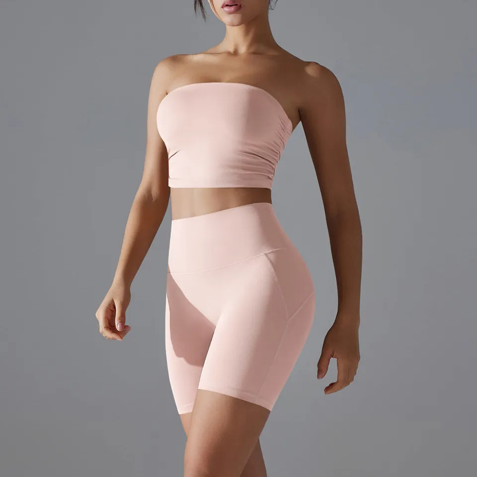 Quick-Dry Sleeveless Two-Piece Shorts Active Set
