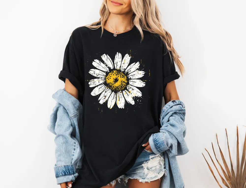 Daisy Graphic Garment Dyed Tee