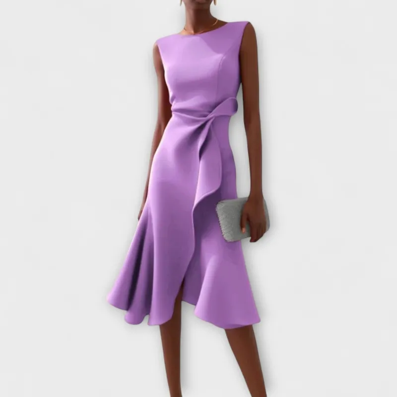 Pleated Midi Dress
