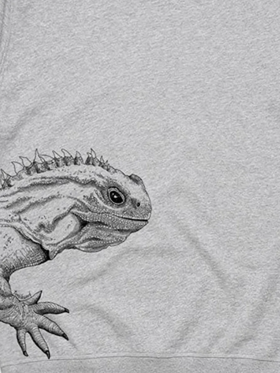 Simple and fashionable lizard pattern versatile casual sports shirt