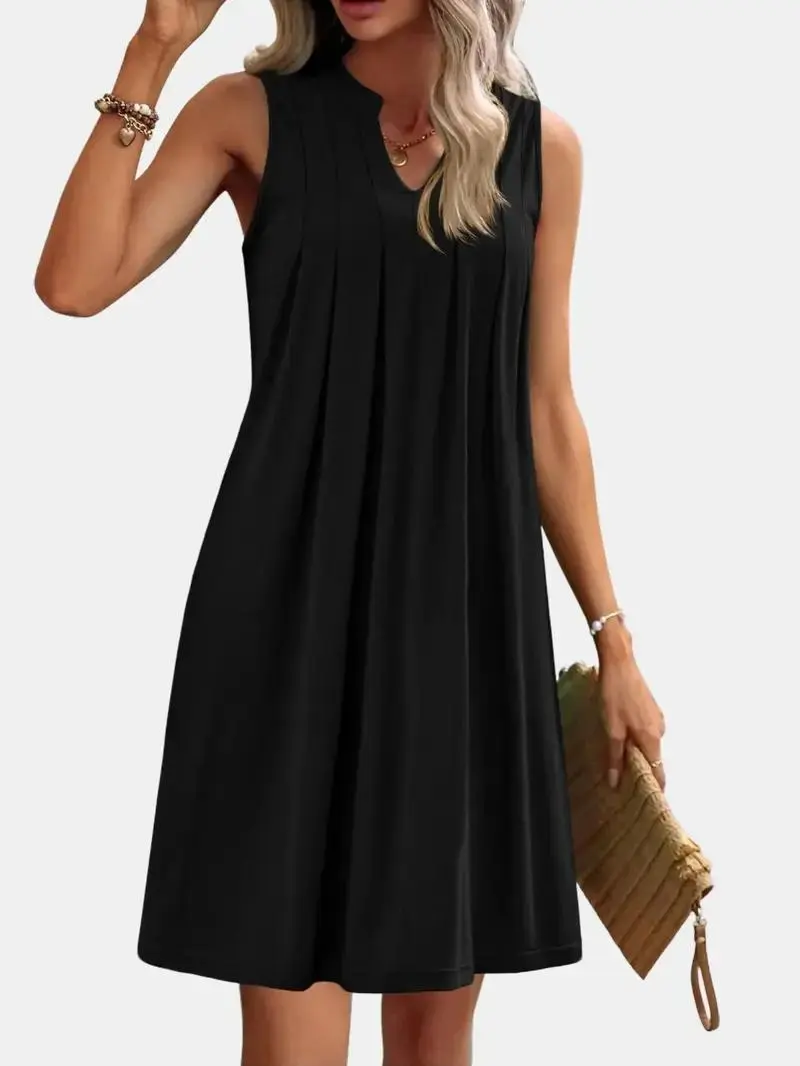 Women's Casual A-Line Dress with Pockets