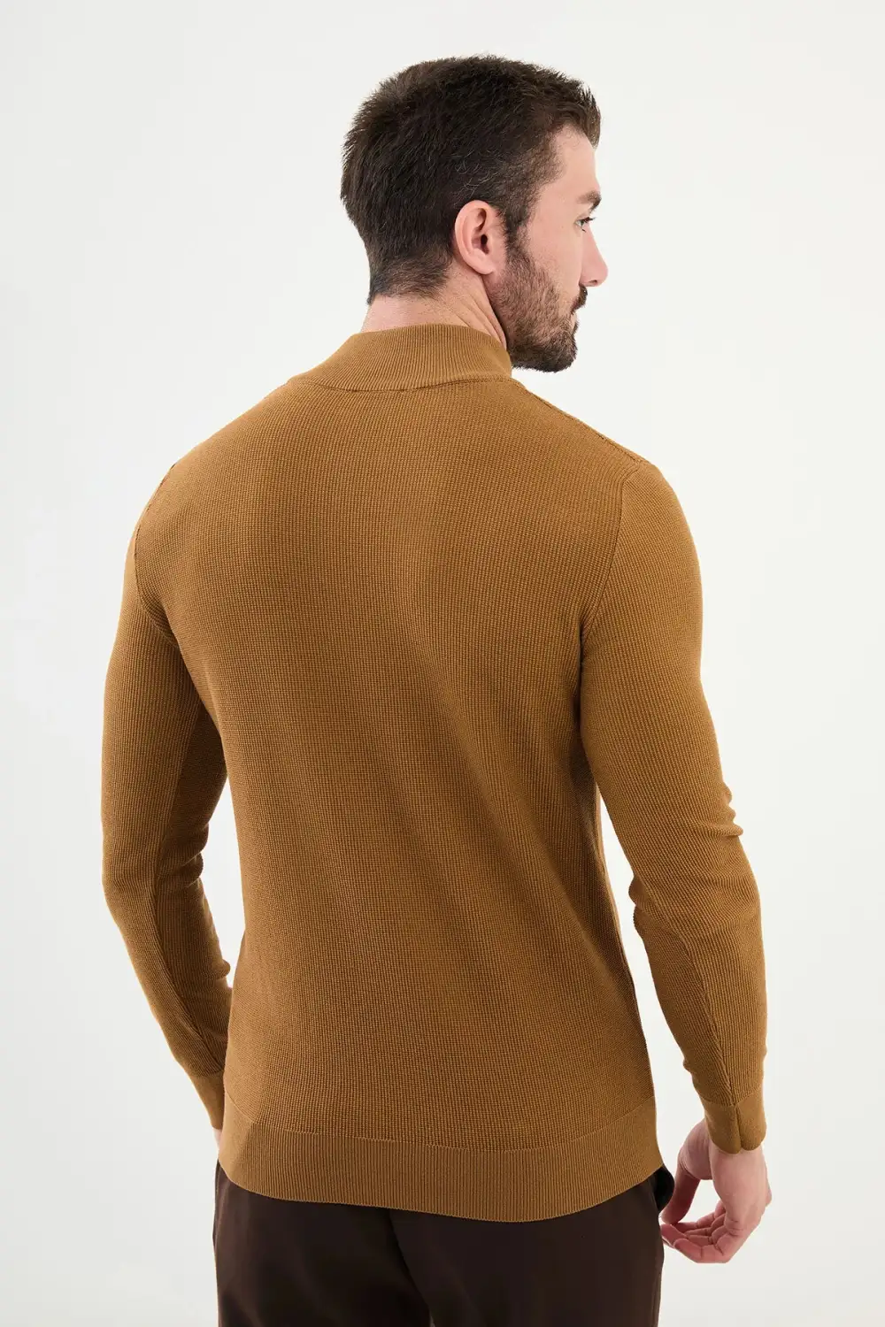 Everyday Half Turtleneck Zip Knit Sweater