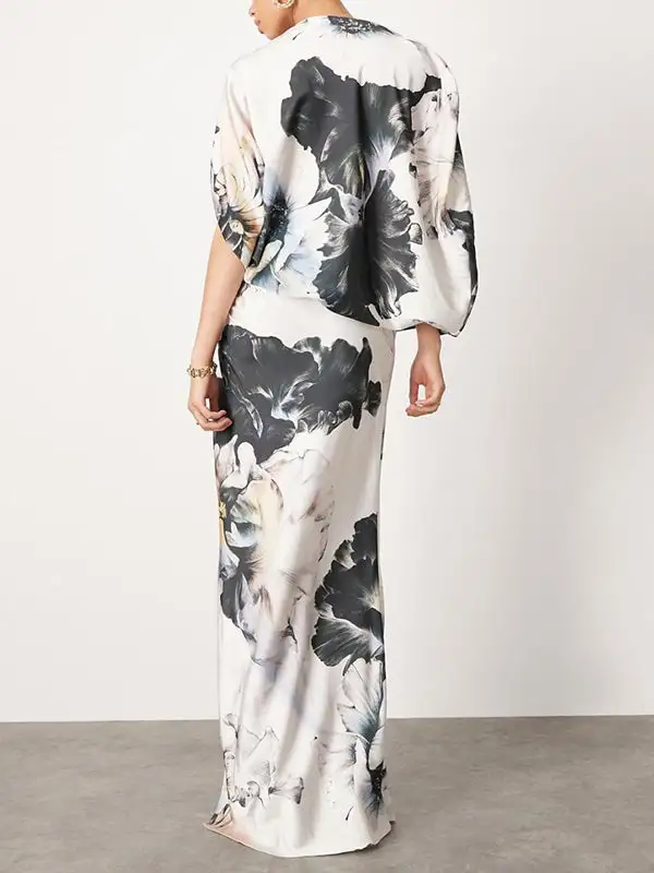 Floral Printed Maxi Dress