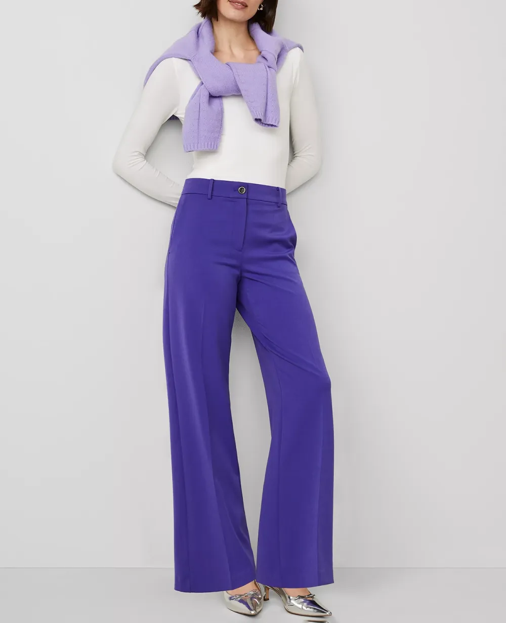 Purple Perfect Wide-Leg Pant