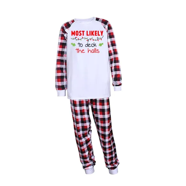 Most Likely Rattan Christmas Family Matching Pajamas（customizable）
