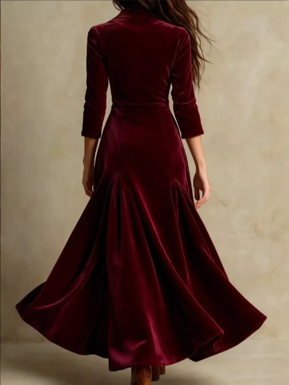 Wearable Cut Velvet Button Front Maxi Dress