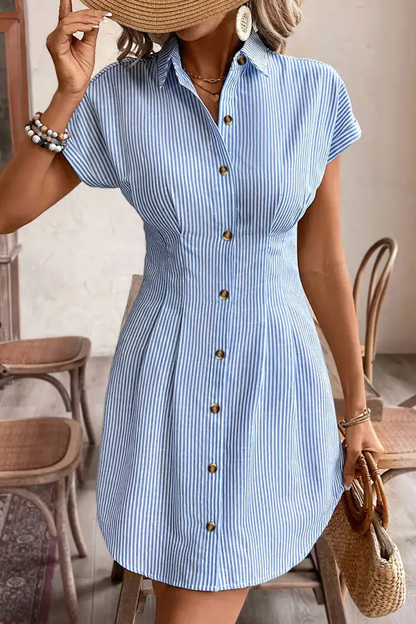 Print Slim High Waist Mini Dress