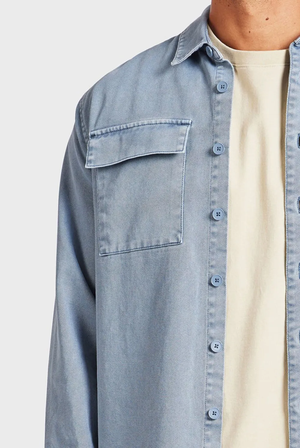 Blue Corduroy Essential Overshirt