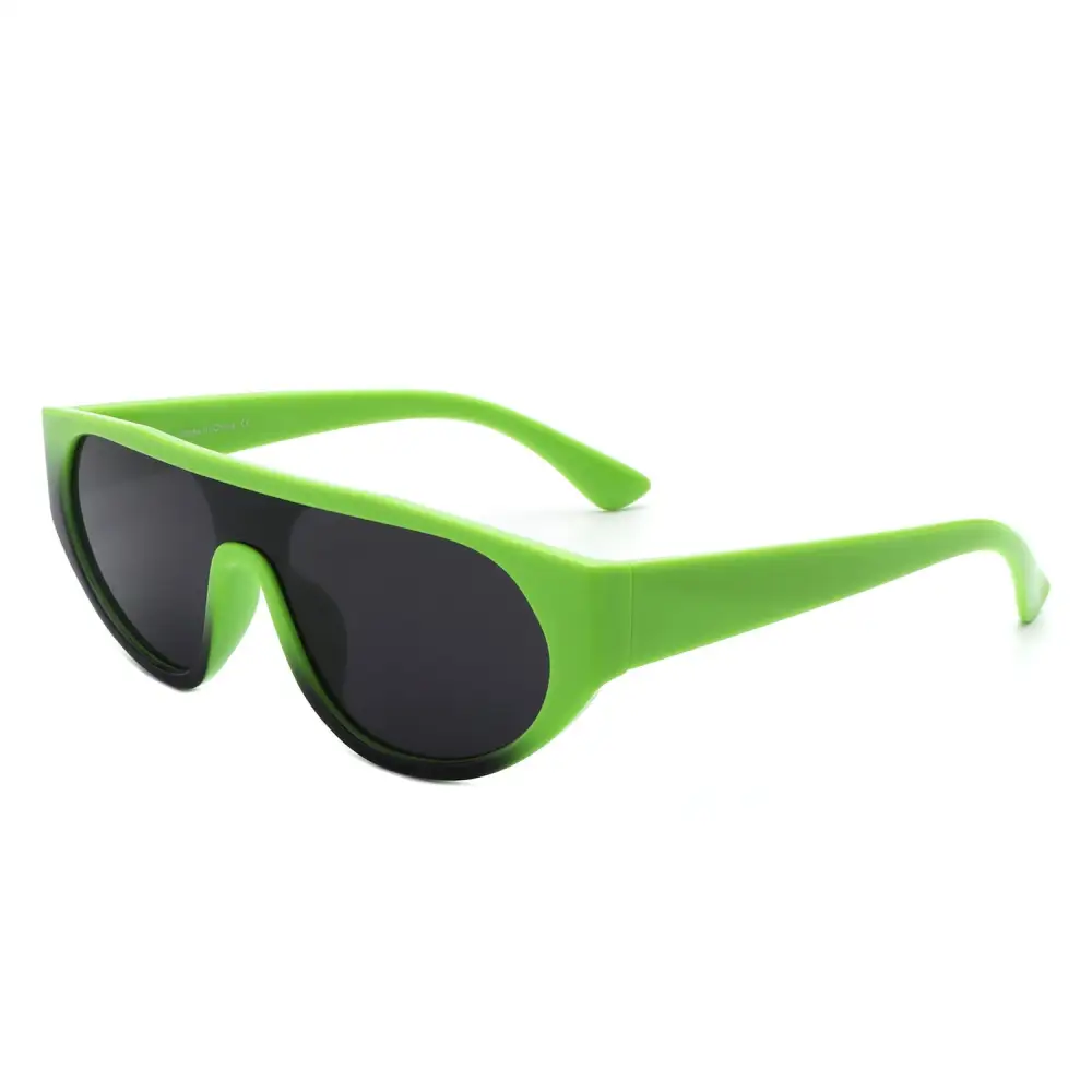 Round Flat Top Frame Sunglasses