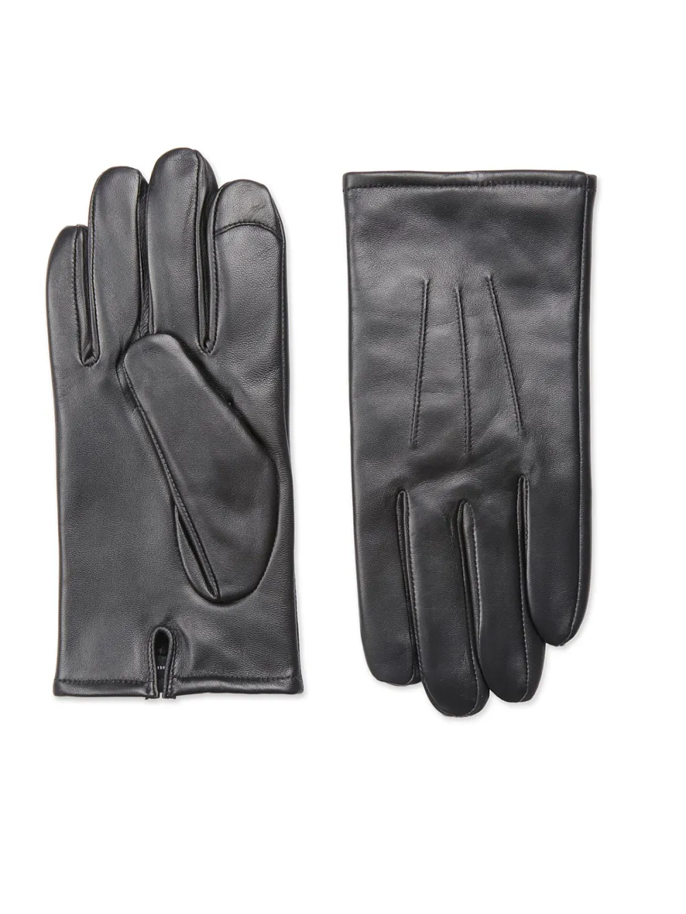 Men'S Grey Leather Waterproof Gloves