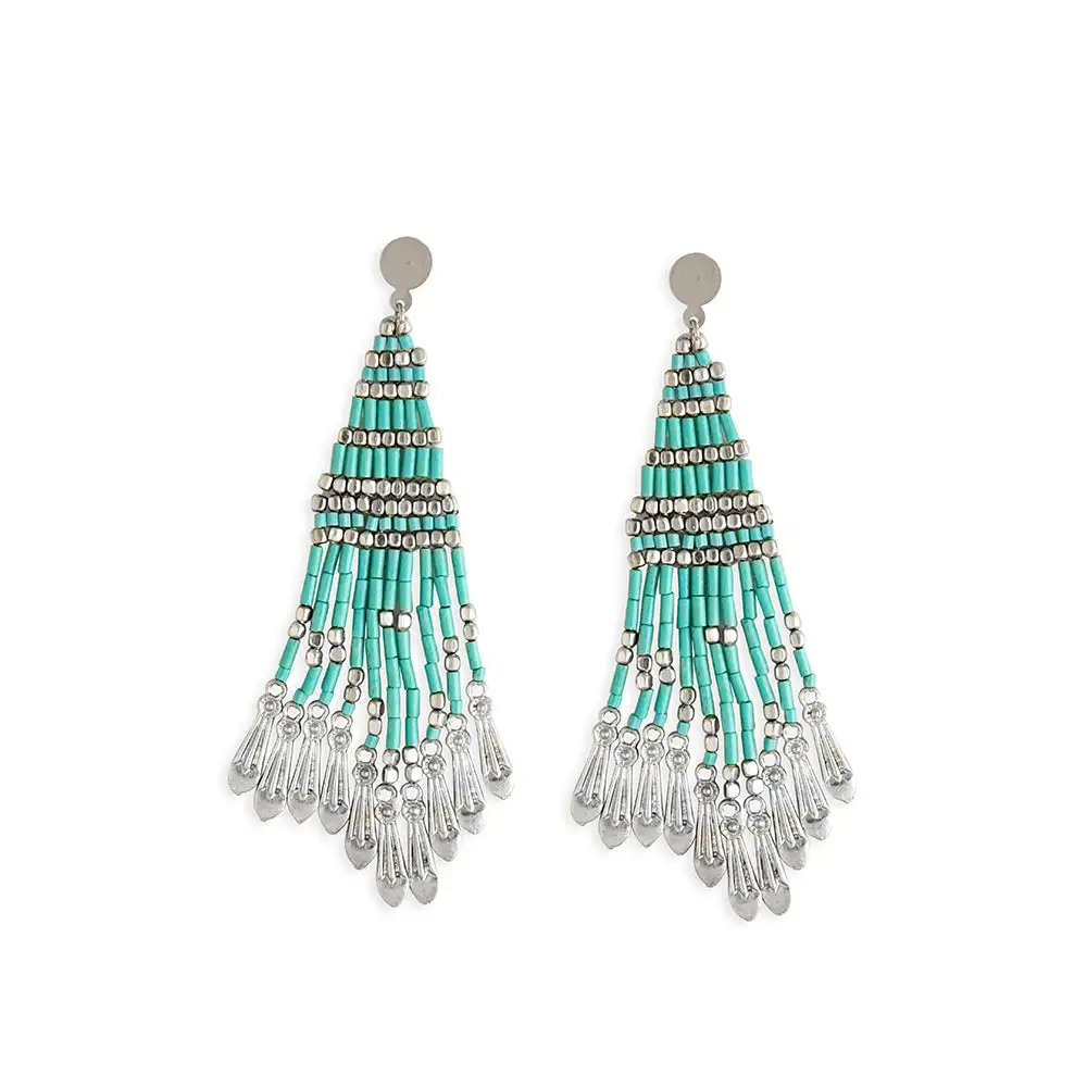Distinctive Artistic Artful Beaded Earrings