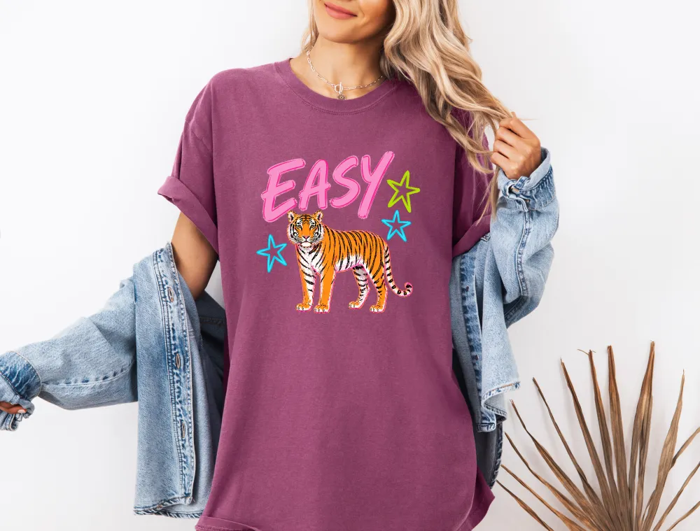 Tiger Motto Graphic Garment Dyed Tee